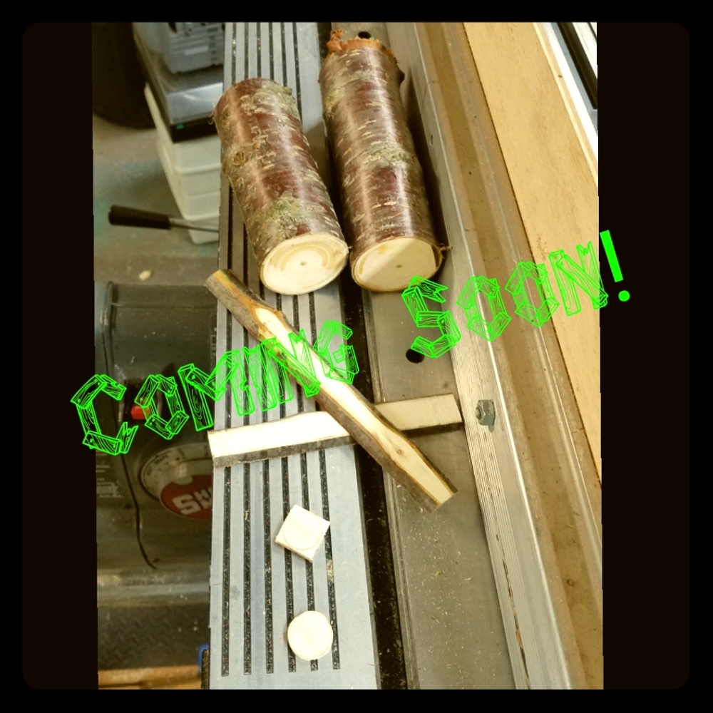 Hand hewn wooden jewelry